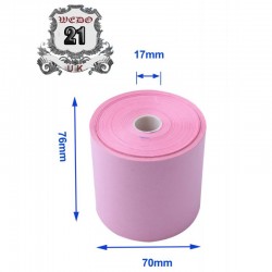  Laundry Till Roll – Box Of 20 – 76×70mm pink  Till Roll--pk20
